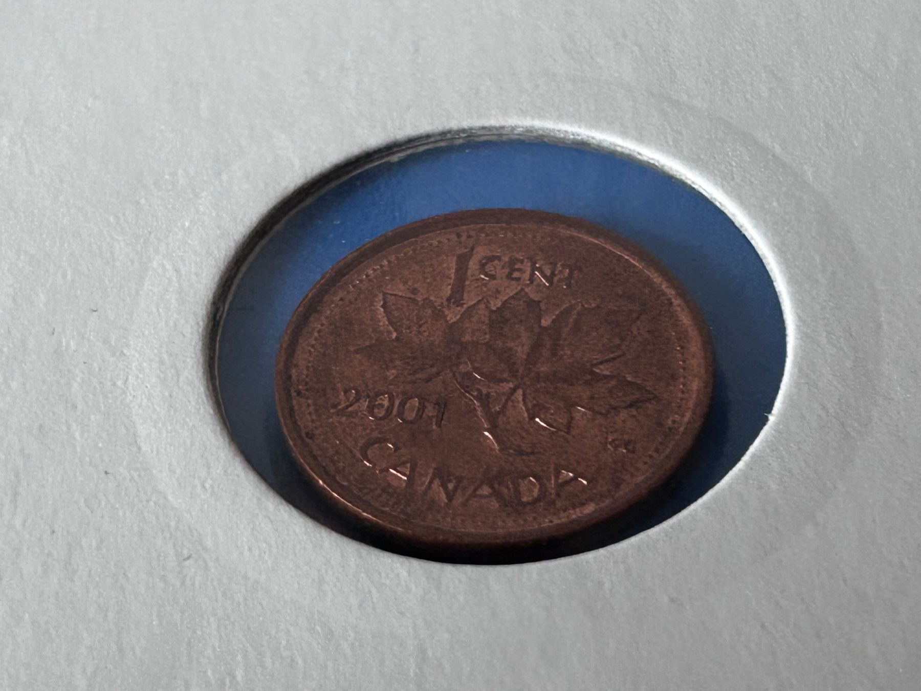 Tutti le monete: Canada - 1 Cent 2001, circulated – Usato da Corcelles NE venduto da AJKader