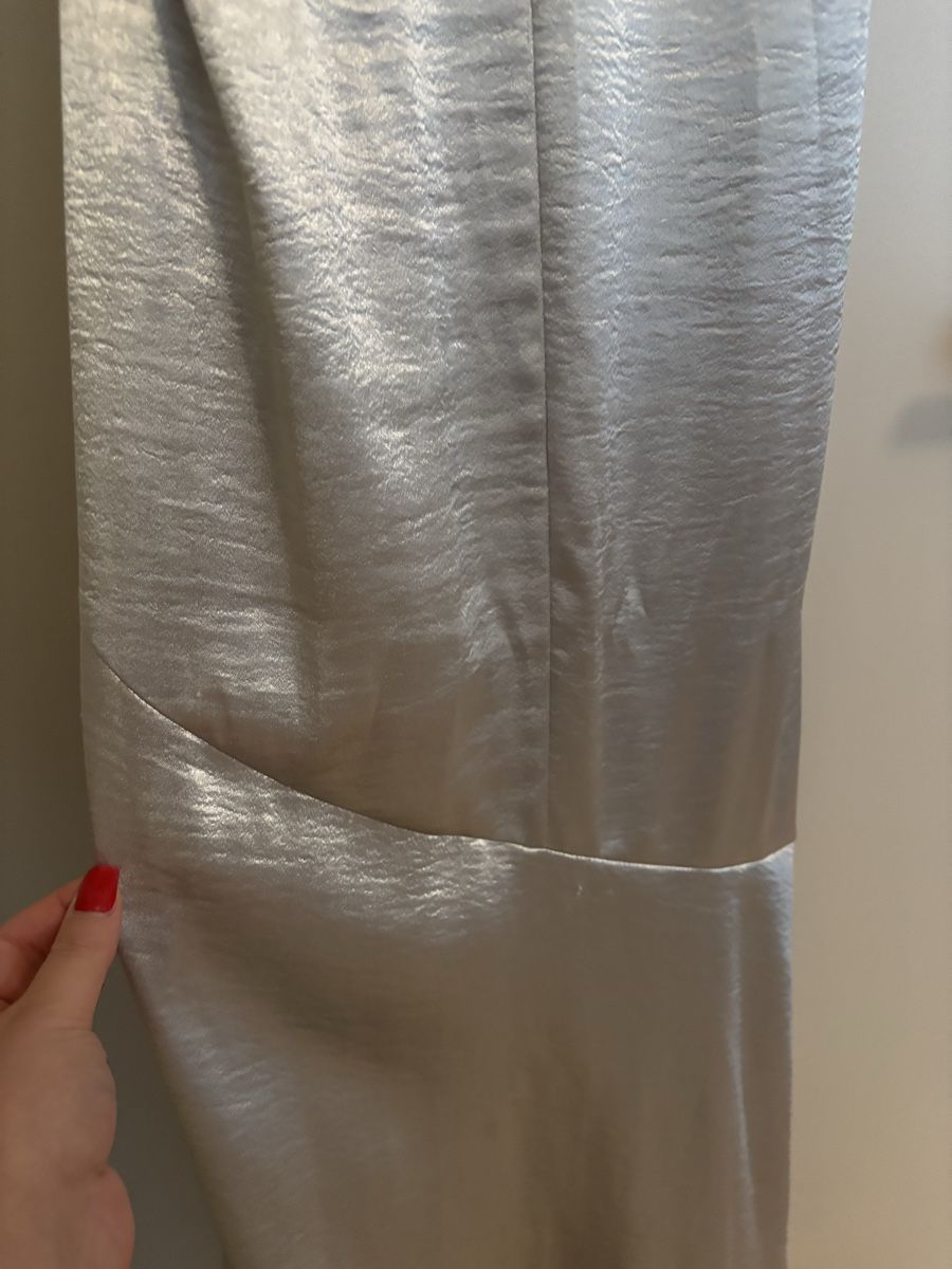 H&M Vestiti: Abendkleid Silber Seide Grösse 42 – Usato da Arbon venduto da Viktoriaa 7