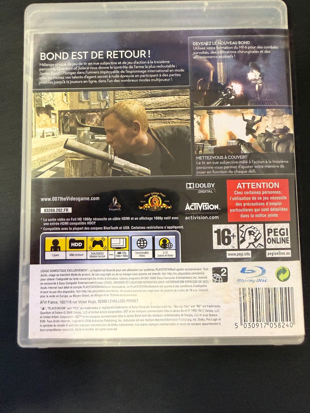 Sony Spiele: 007 quantum of solace - PS3 – Gebraucht aus Pont-de-la-Morge von Darfal 2