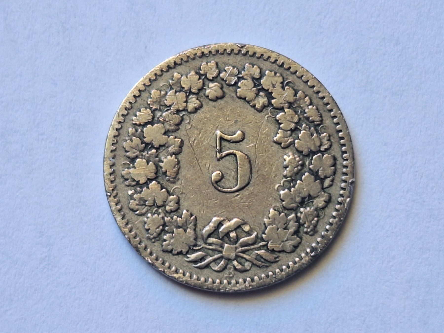 Tutti le monete: 5cts 1884 – Difettoso da Couvet venduto da zeze03 1