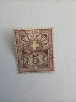Briefmarke Helvetia 5 Rappen gebraucht