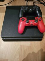 PlayStation 4 Slim (CUH-2116A) mit 2 Controllern