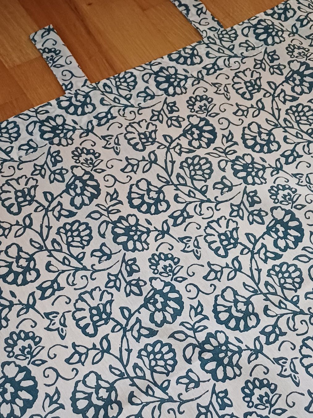 Rideaux: Langer Vorhang mit Blockdruckmuster Ethno Boho – D'occasion à Elgg par Flurinal