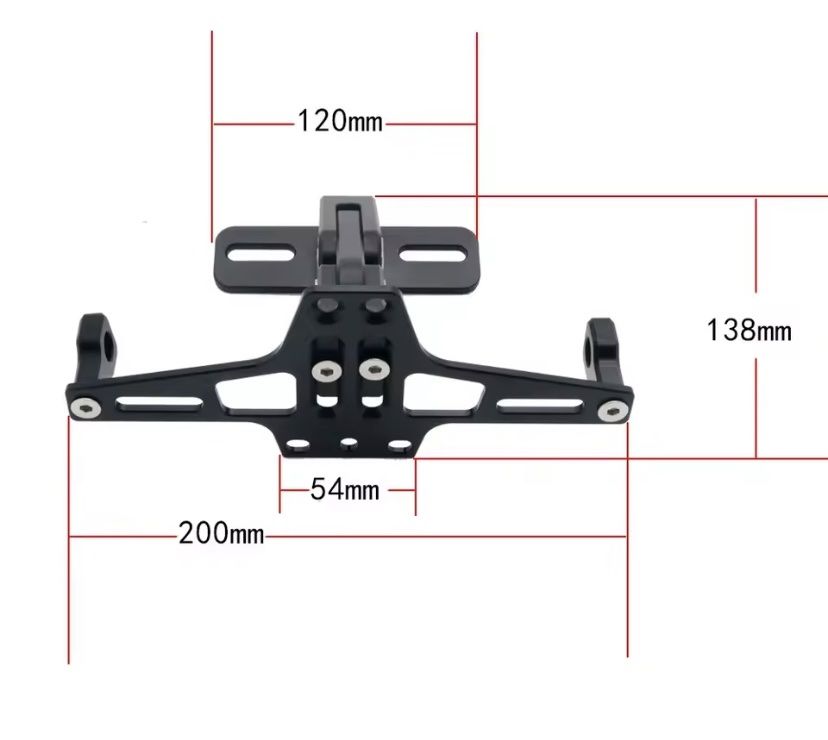 Universal Tutti i ricambio per moto: Motorrad Nummernschild Haltevorrichtung universal – Nuovo (secondo la descrizione) da St. Pantaleon venduto da g-mountain 2