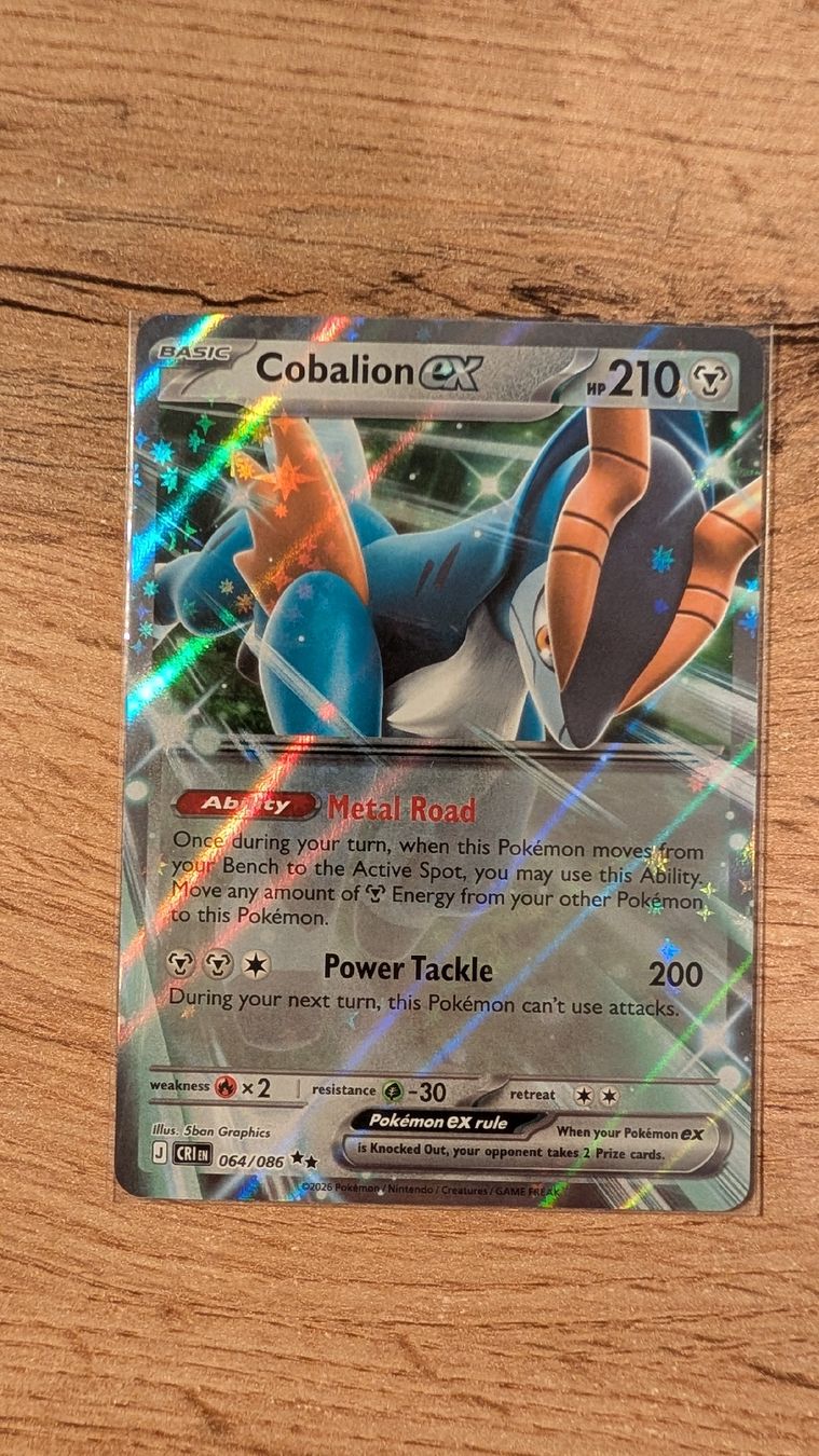 Pokémon Cartes à collectionner: EN Cobalion ex 064/086 - CRI – D'occasion à Wabern par Novo-Li