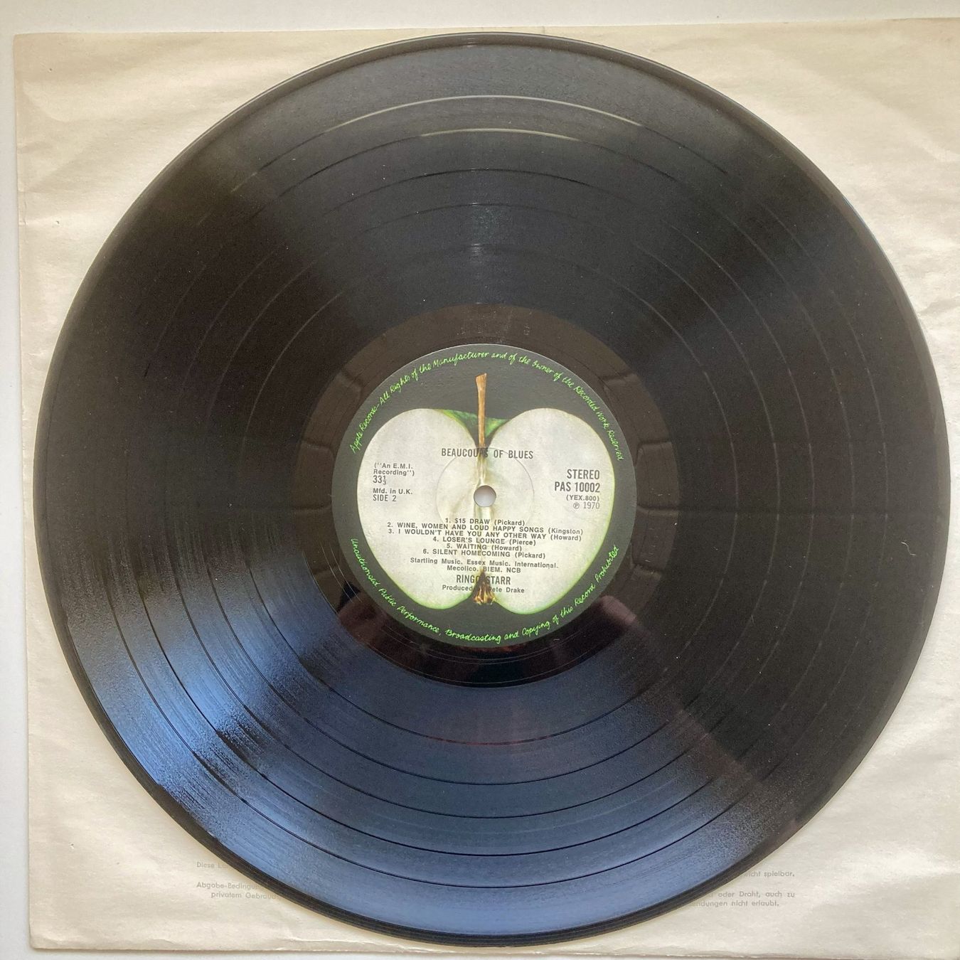 Schallplatten: LP Ringo Starr - Beaucoups of Blues – Gebraucht aus Küttigen von Jupiterfred 5