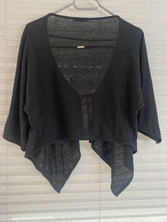 Boléro en lin noir