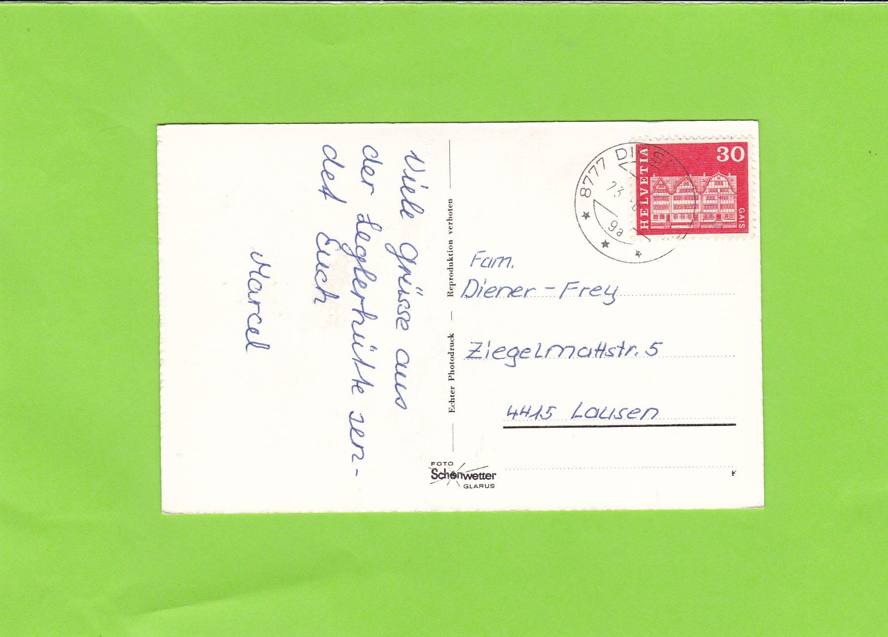 Cartoline postali: Leglerhütte – Usato da St. Peterzell venduto da neckertal 1