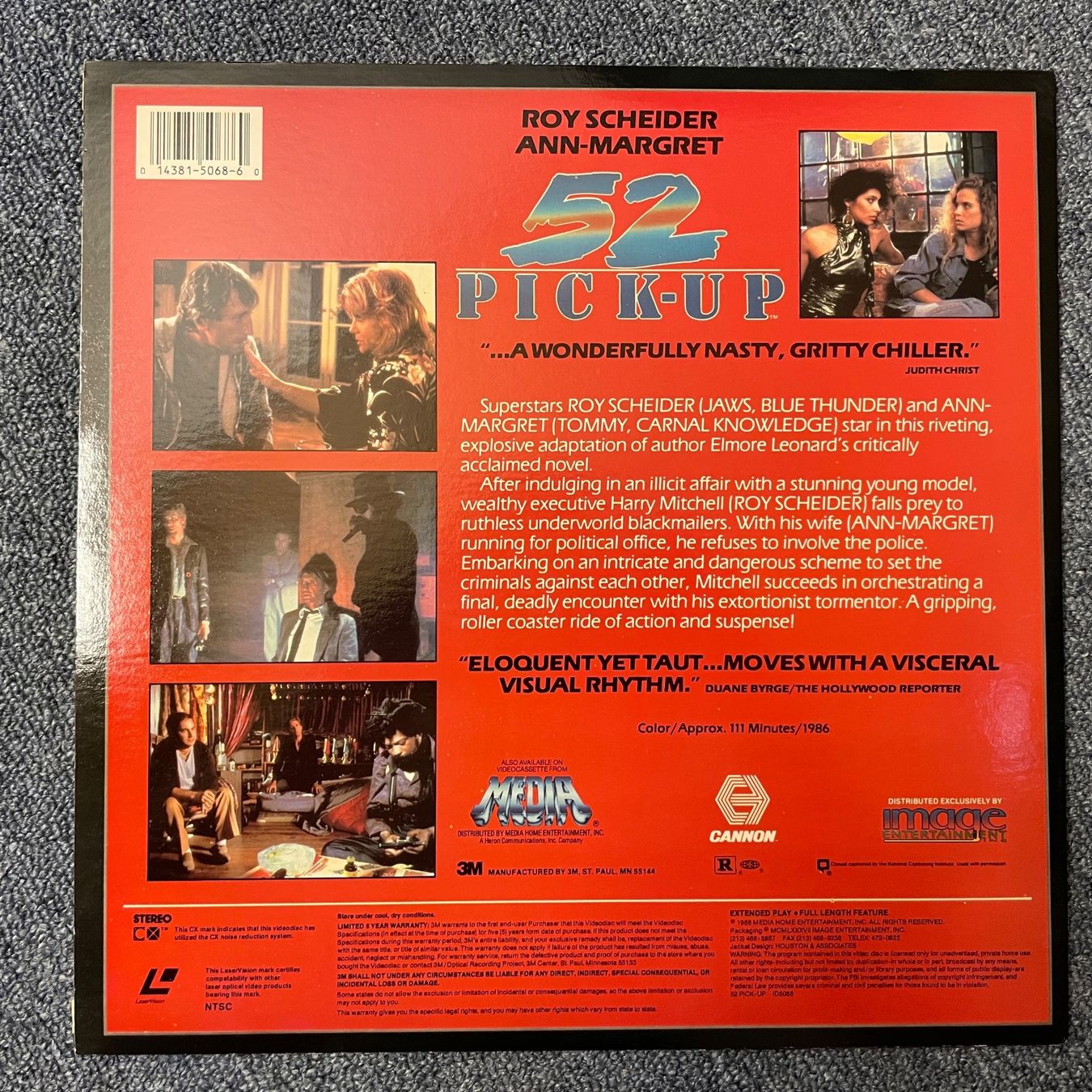 Tutti i DVDs: 52 Pick-Up - LASER DISC - Englisch Orig. – Usato da Stans venduto da Brode 1