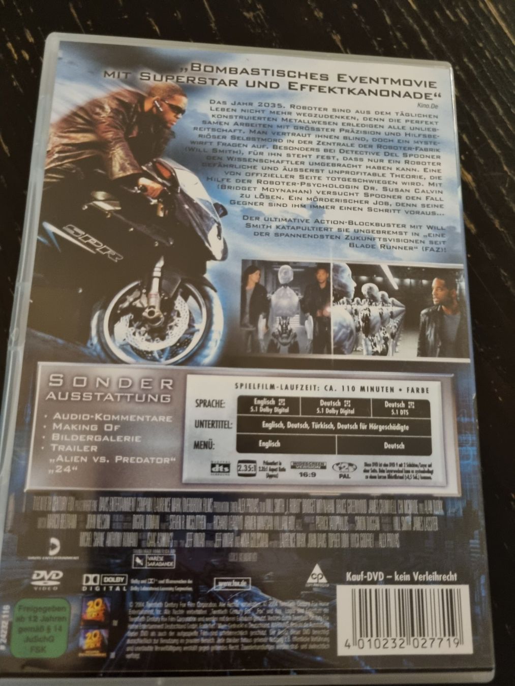 Tutti i DVDs: I, Robot DVD mit Will Smith – Usato da Kaiseraugst venduto da muggel27 1