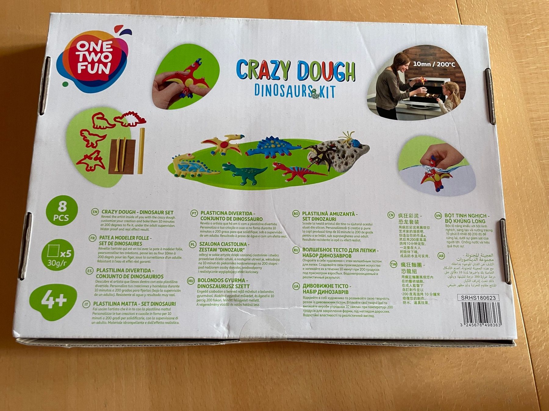 Materiale per modellare: Crazy Dough Dinosaurier-Set, Knetmasse, neuwertig – Nuovo e nell'imballaggio originale da Affeltrangen venduto da Mowgli_123 1