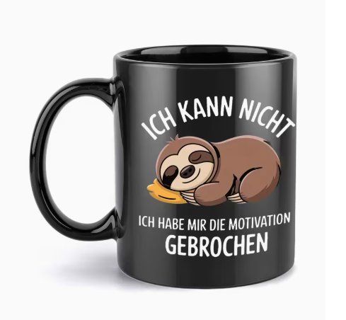 Tazze: Faultier Tasse - "Ich kann nicht" – Nuovo e nell'imballaggio originale da Reinach BL venduto da Deinfashion