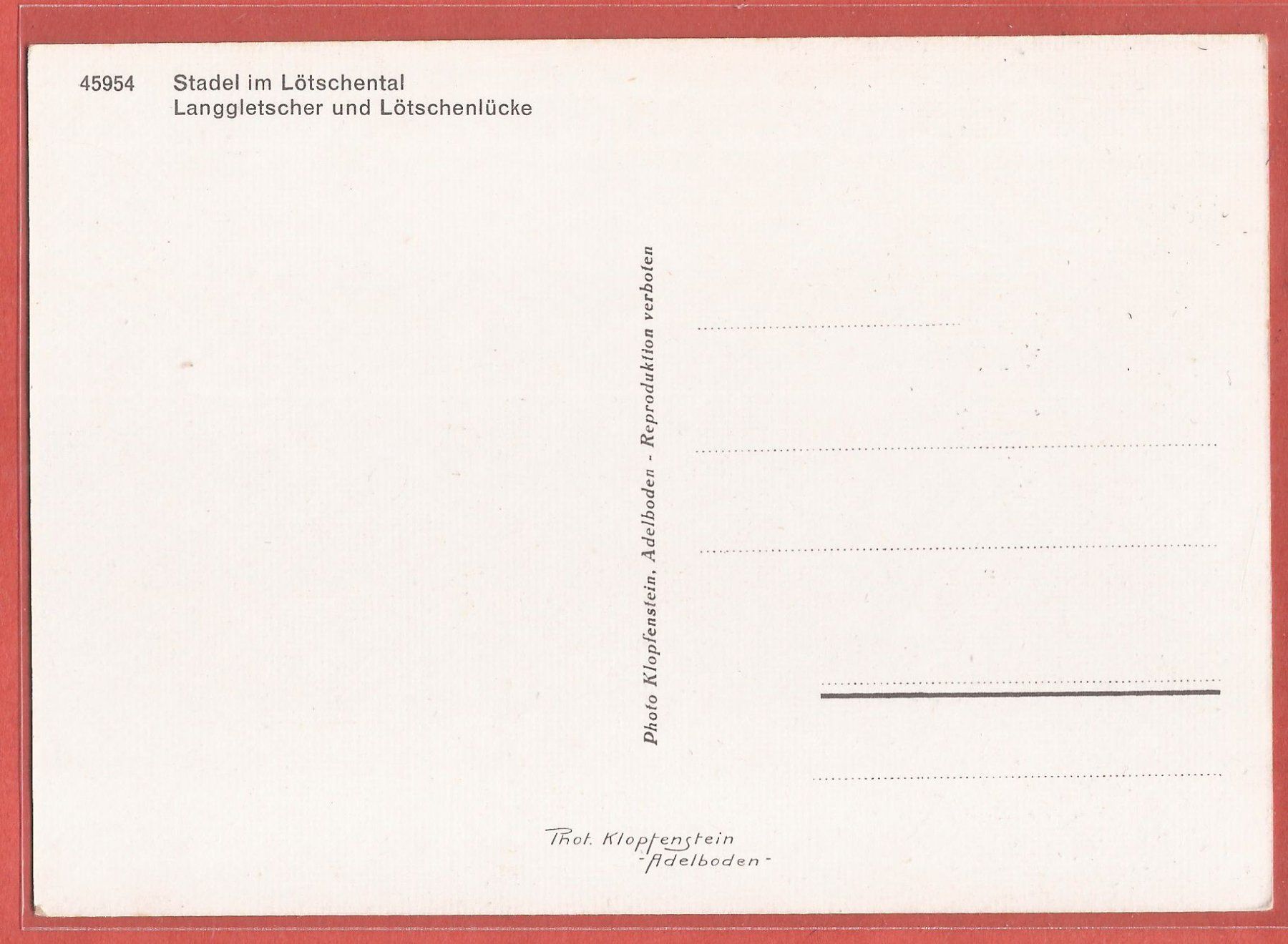 Cartoline postali: Lötschental - Walliser Stadel - ca. 1975 – Usato da Fislisbach venduto da Porano 1