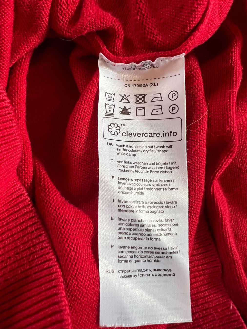 Esprit Maglioni & Felpe: Esprit Pullover mit Rüsche, rot, Grösse XL, neuwertig – Usato da Mumpf venduto da Roxy_Piercing 3