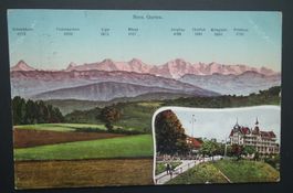 Bern 1913, Gurten Ansichtskarte in zwei Bilder  gelaufen