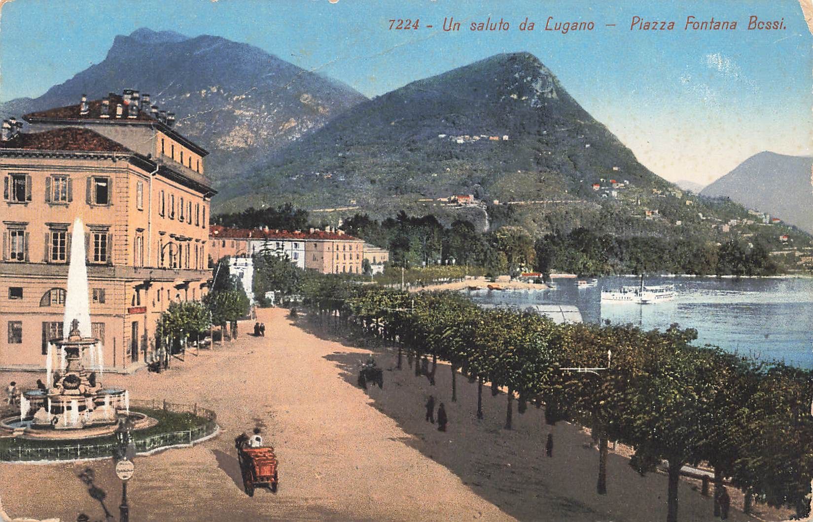 Ansichtskarten: Lugano – Gebraucht aus Biasca von Blenio71
