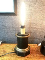 Lampe Sockel um 1880  Messing & Eisen, a
