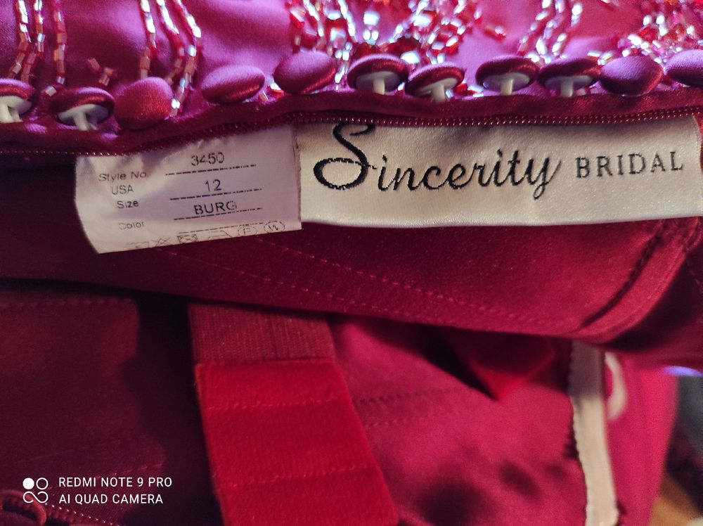 Vestiti: Brautkleid/ Nebenbrautkleid/ Ballkeid S Gr.38 bordeauxrot🕊️ – Usato da Steinerberg venduto da Minka10 4