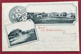 Gruss aus Niedermuhlern 2-Bildrig 