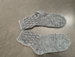 Handgestrickte Socken Fusslänge 18 cm Gr.36/37