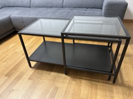Couchtisch mit Glasplatte VITTSJÖ IKEA