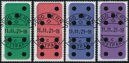 2021 - Domino - Blockausschnitte - Ersttag Voll Stempel ET