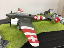 Schweizer Flugzeugmodell Potez 1:48