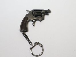 Schlüsselanhänger Revolver Pistole NOS