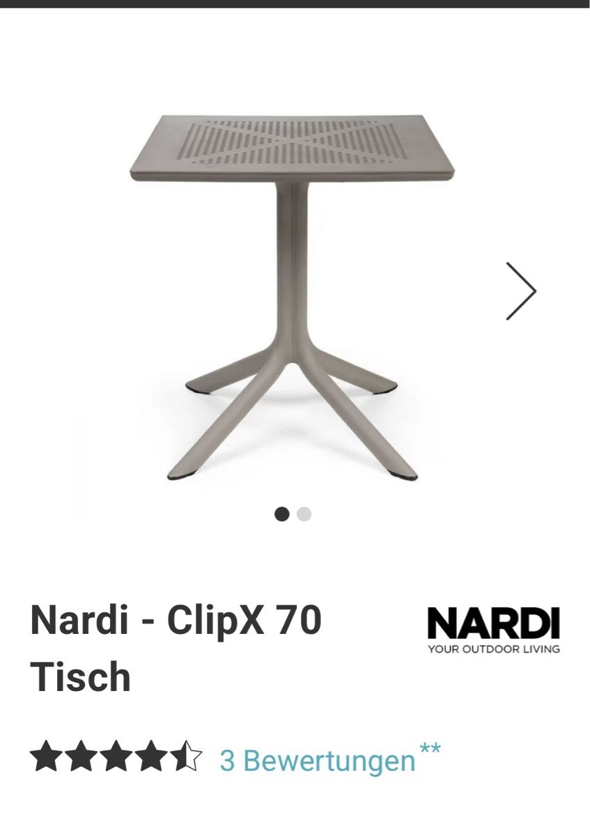 Set di tavolo e panche: Nardi Tisch & 2 Stühle – Nuovo (secondo la descrizione) da Münchenstein venduto da pas_2nfs