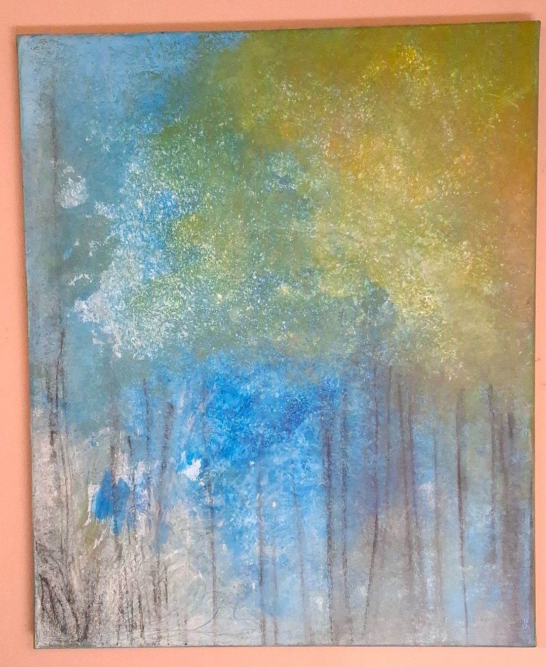 Tableaux: Gemälde " Geborgen" handmade 50×60 – Neuf (Voir description) à Riehen par Steinbock1970