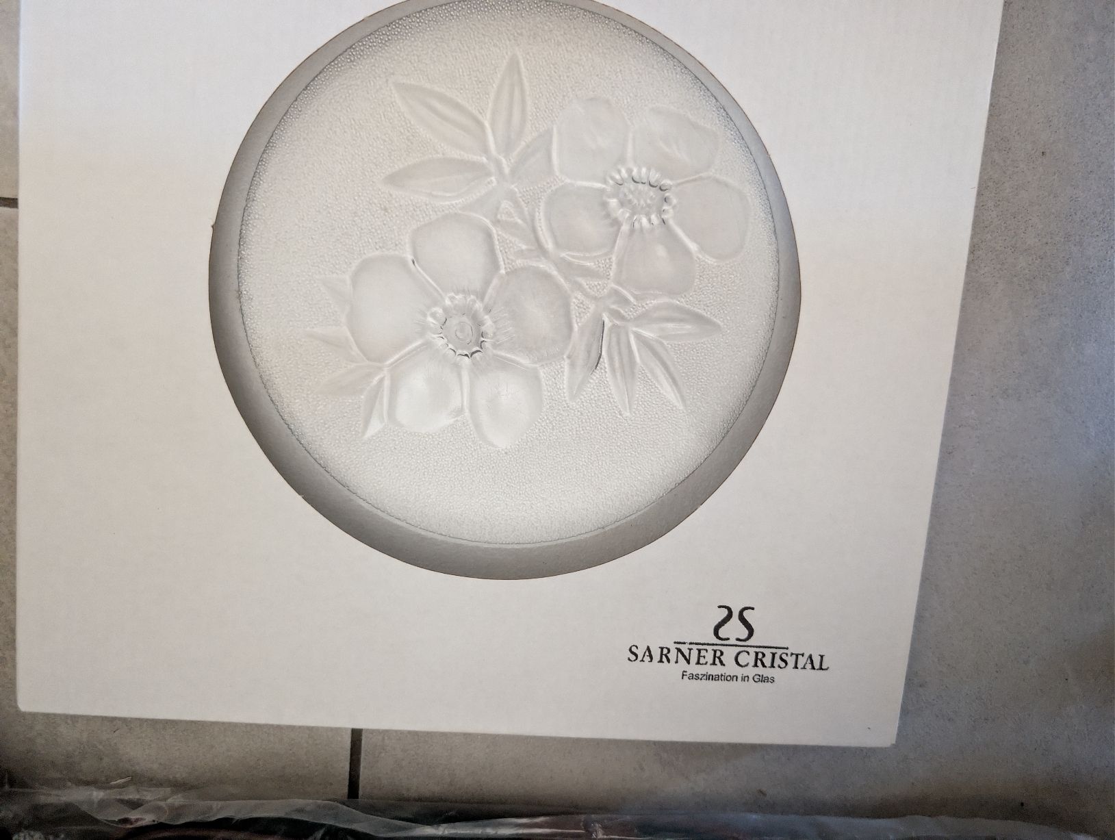 Teller: Glasteller Hagrose  – Neu und originalverpackt aus Bern von berneroberlaenderin