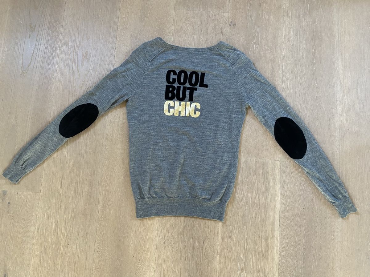 Kookai Pullover & Sweatshirts: Neuer grauer Kookai Pullover "COOL BUT CHIC" Grösse XS – Neu (gemäss Beschreibung) aus Winkel von Flyhy2020 1