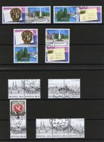 Lot Zusammendruck-Serien, Paare, Dreierstreifen, gestempelt