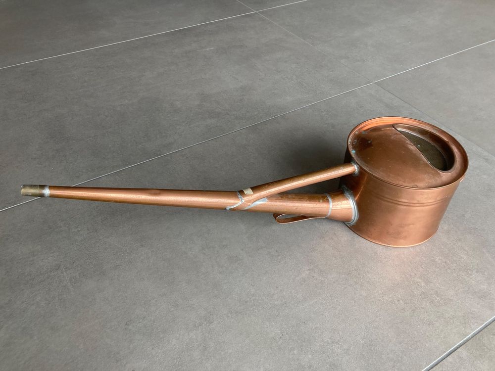 Kupfer Giekanne 1,4L Langer Auslauf - Przise Wasserkanne Fr  Zimmerpflanzen & Bonsai Metall Giekanne Innen