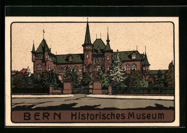 Ansichtskarten: Steindruck-AK Bern, Historisches Museum – Gebraucht aus Berlin von bartko-reher