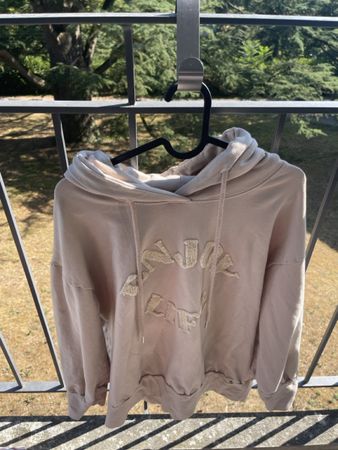 Pullover mit Kapuze beige Grösse M Masse 30-67cm
