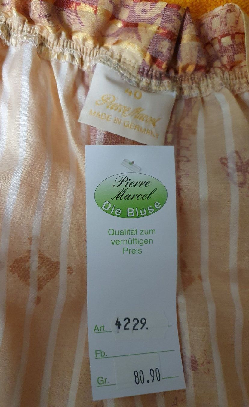 Blusen: Neu: Pierre Marcel Dirndl Bluse Gr. 42 / 100% Baumwolle – Neu (gemäss Beschreibung) aus Muri AG von Edlerweiss 6