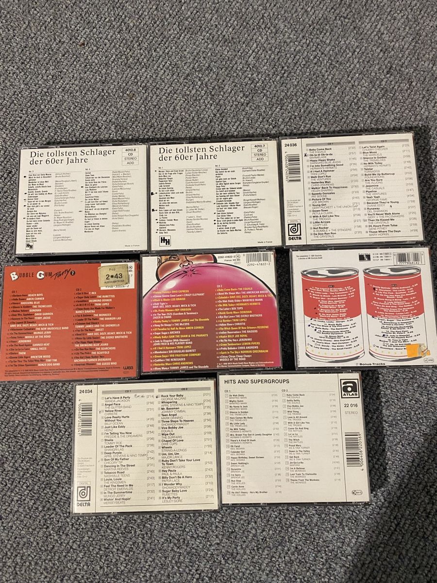 CDs: 8 Doppel CD Sampler, 60er Jahre – Gebraucht aus Diessbach b. Büren von cowansville 1
