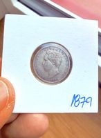 100 Reis Portugal 1879!!! Königszeit!!! Silber!!!