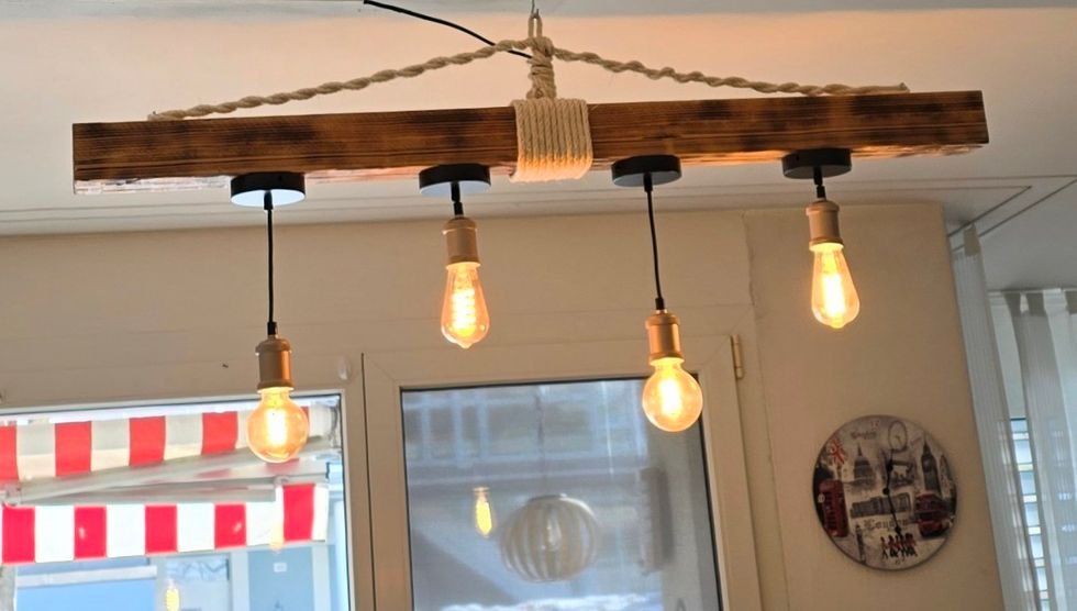 Lampadari & plafoniere: Esszimmer Lampe Unikat, Holz – Nuovo (secondo la descrizione) da chur venduto da Toms-gr 3