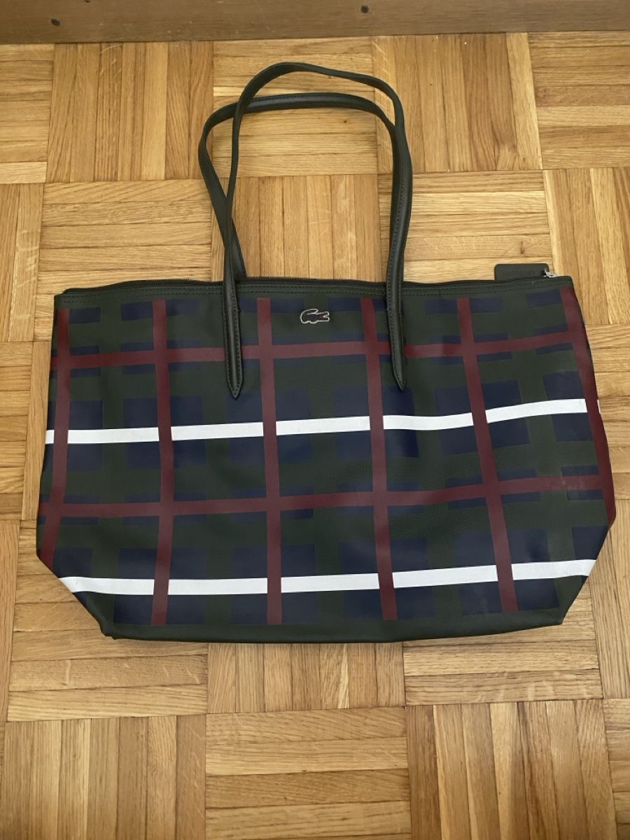 Lacoste Taschen für Damen: Sac cabas Lacoste motif écossais – Gebraucht aus Onex von AlisonH
