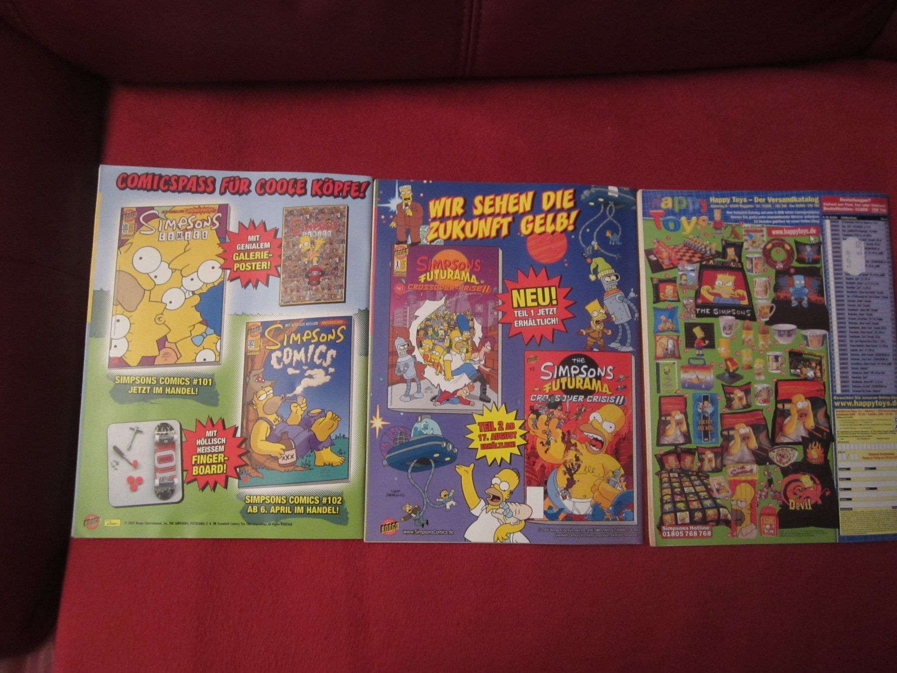 Fumetti: 3 X SIMPSONS COMIC CLASSICS NR. 1 BIS 3  MIT POSTER!!! – Usato da Volketswil venduto da nemo2000 1