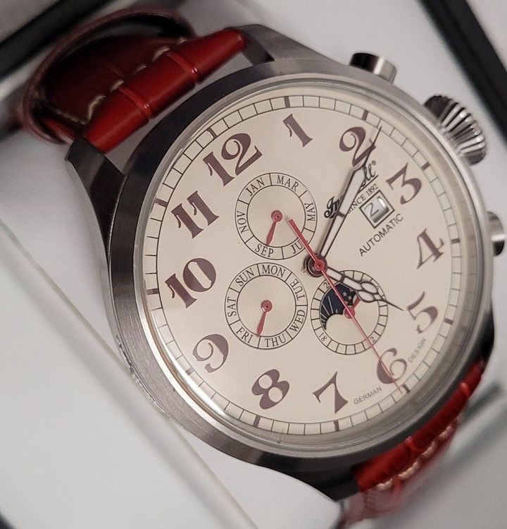 Orologio Automatico MF Ruhla 1928M-1 – Edizione Limitata 499 Pezzi, Quadrante Arancione Fluorescente, Made In Germany