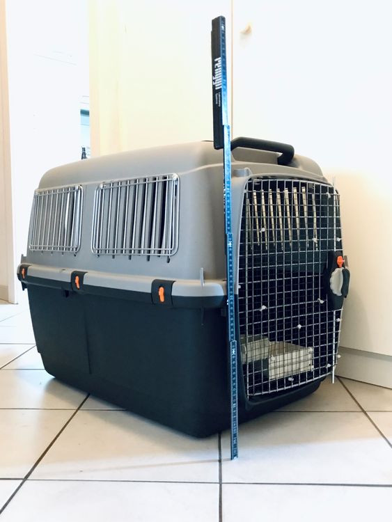 Trasportino Per Cani Bracco 90 - Leggero, Con Ripiano Drenante, Per Auto Berline E Station Wagon, Grigio - Foto 7