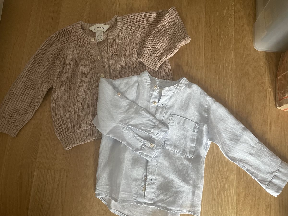 Kleiderpakete & -sets: Cardigan und Leinenhemd Gr 86 – Gebraucht aus Oberrieden von MajaK02