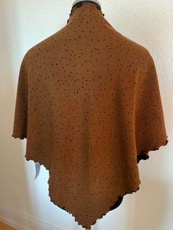Colora Dreiecktuch, Braun/Schwarz, NEU
