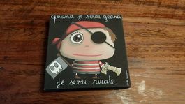 Bild * Pirat * Kinder * Dekoration * Vintage * Kunst