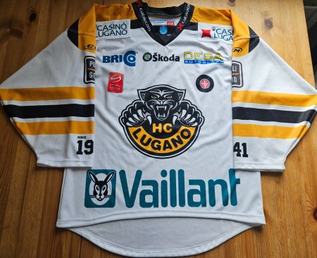 HC Lugano Trikot Interhockey Grösse M NLA HCL Eishockey