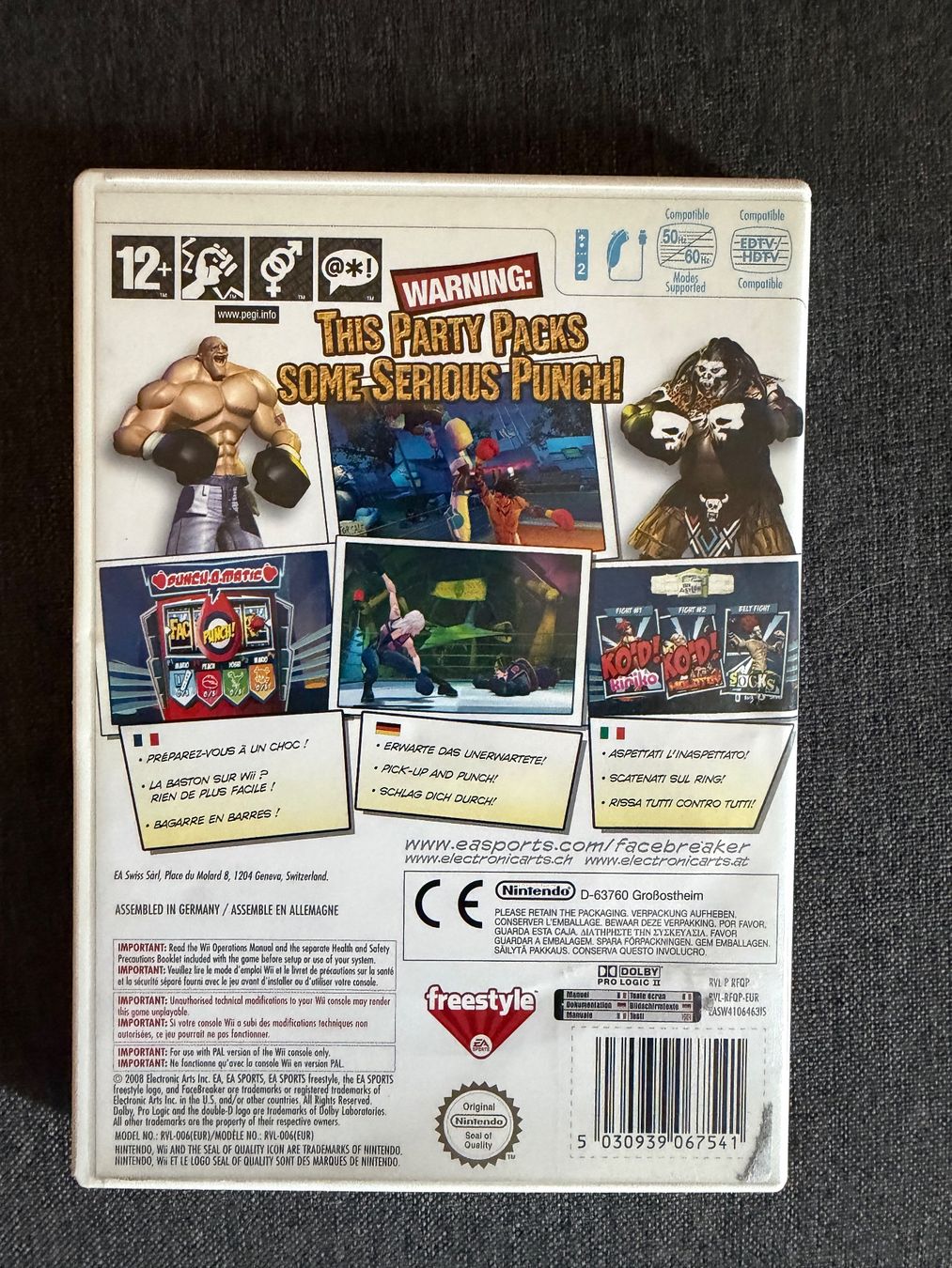 Nintendo Giochi: FaceBreaker K.O. Party Wii – Usato da Carouge GE venduto da Pierre_C 1