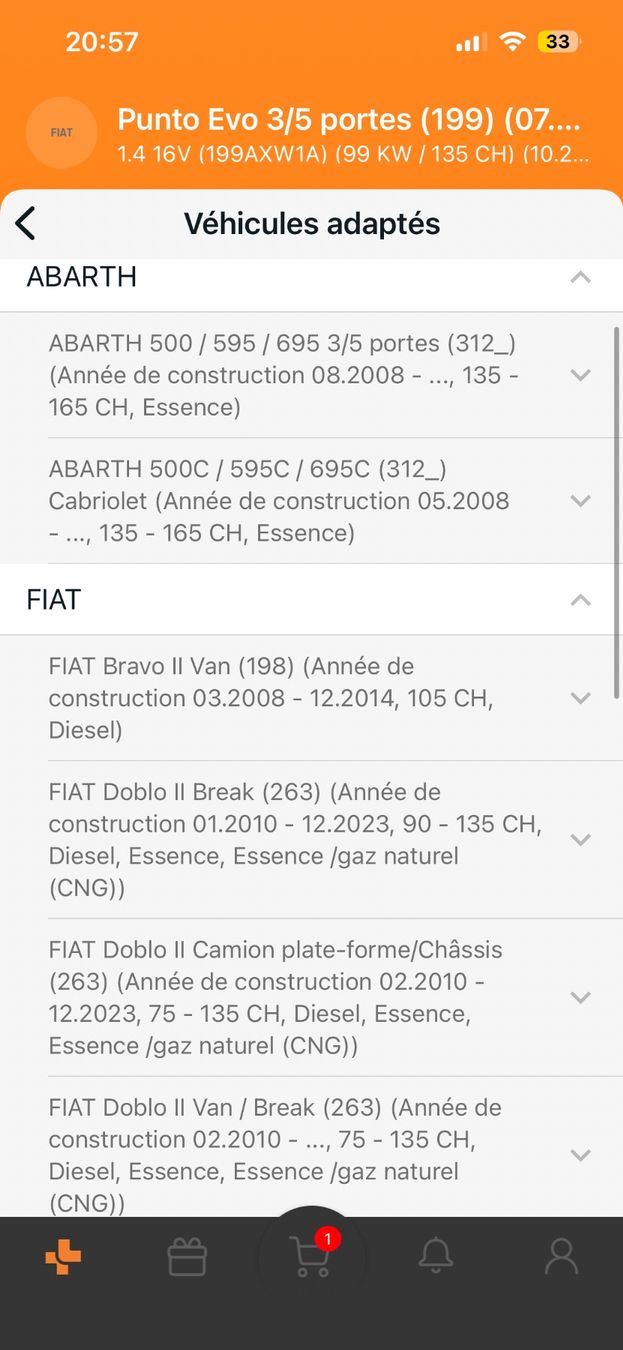 Fiat Tutti pezzi di ricambio auto: Plaquettes de frein punto 135cv – Nuovo (secondo la descrizione) da Sonceboz-Sombeval venduto da Dino695 2